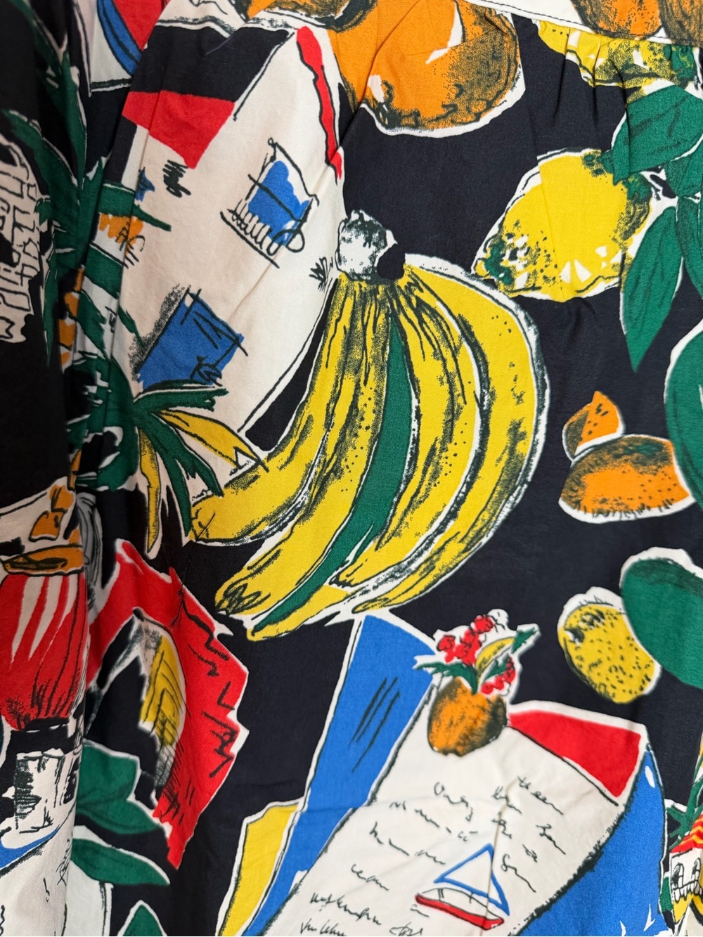 NWT J.Crew Vibrant Tropical Vacation to Spain Print Wrap Skirt - Green Multi - Picture 13 of 14
